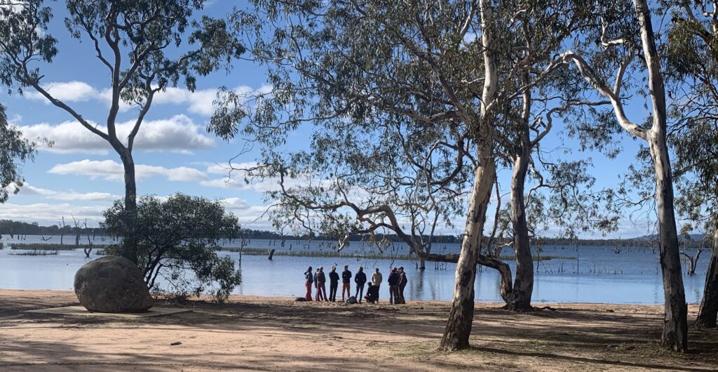 Walk on country at Lake Fyans